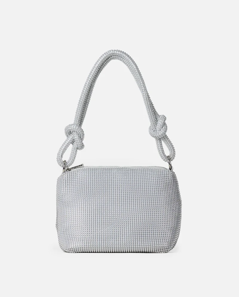 BOLSO MALLA PLATA