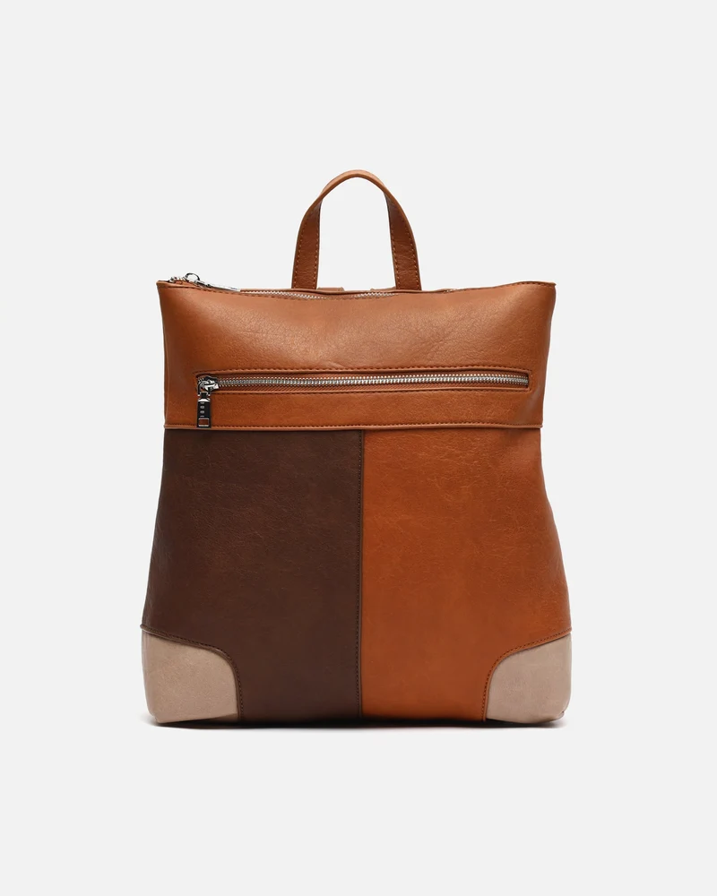 Quini mochila antirrobo con estampado patchwork