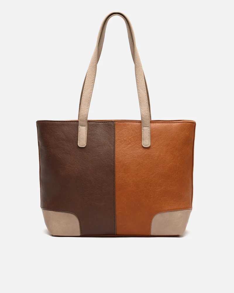 Quino bolso shopper con estampado patchwork