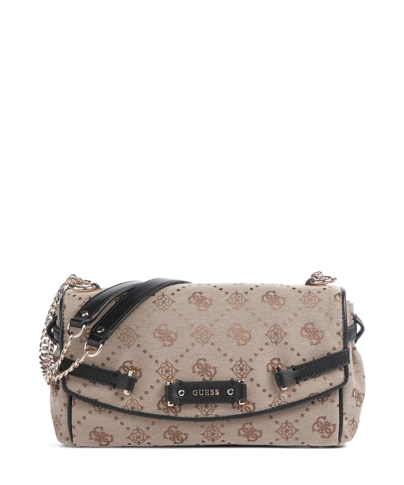 Guess Dorothy Bolso de hombro latte logo/black
