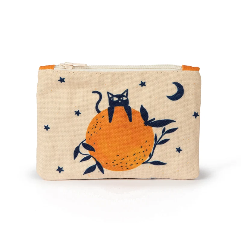 Monedero 'Gato con naranja'