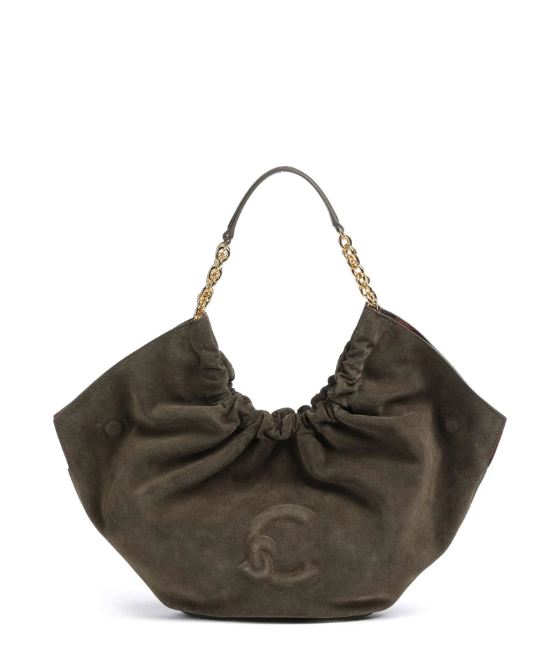 Coccinelle Smash Suede Bolso de hobo fango