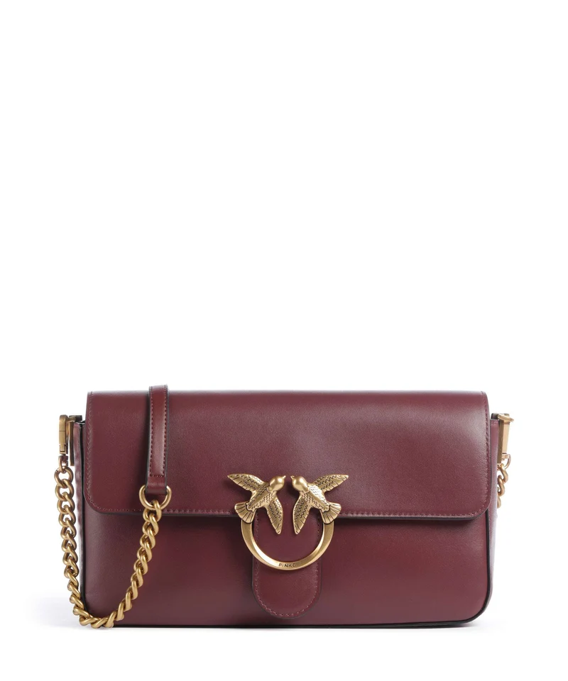 Pinko Love One Classic Slouchy Bandolera ribes intenso/antique gold