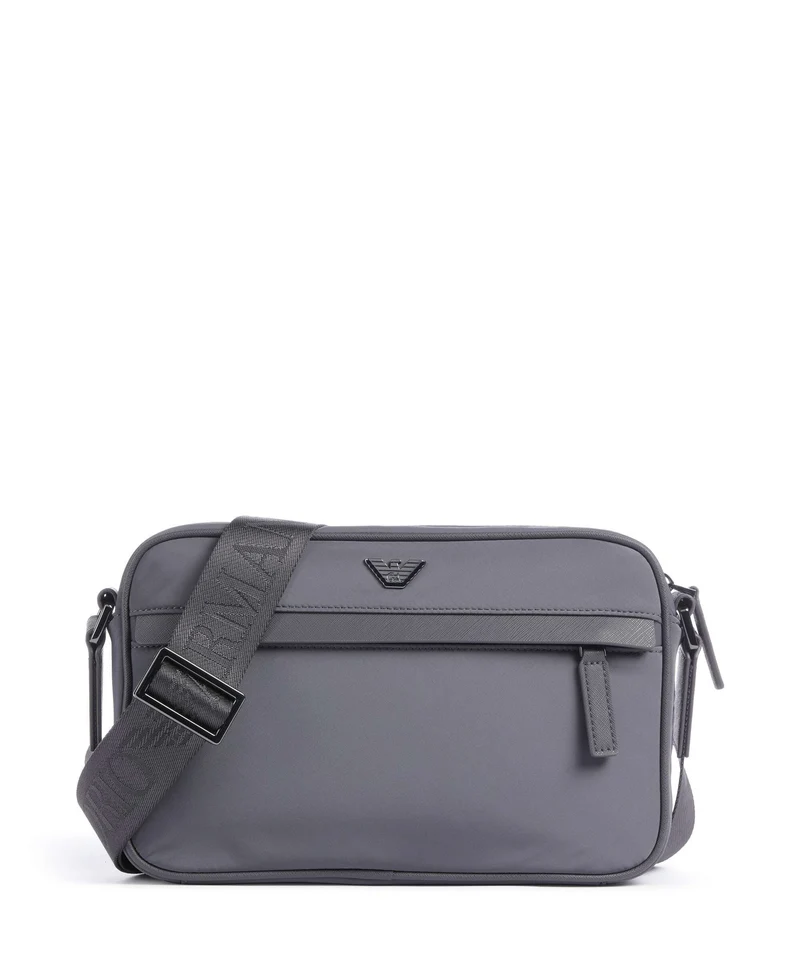 Emporio Armani Nylon Recycled Bandolera grey