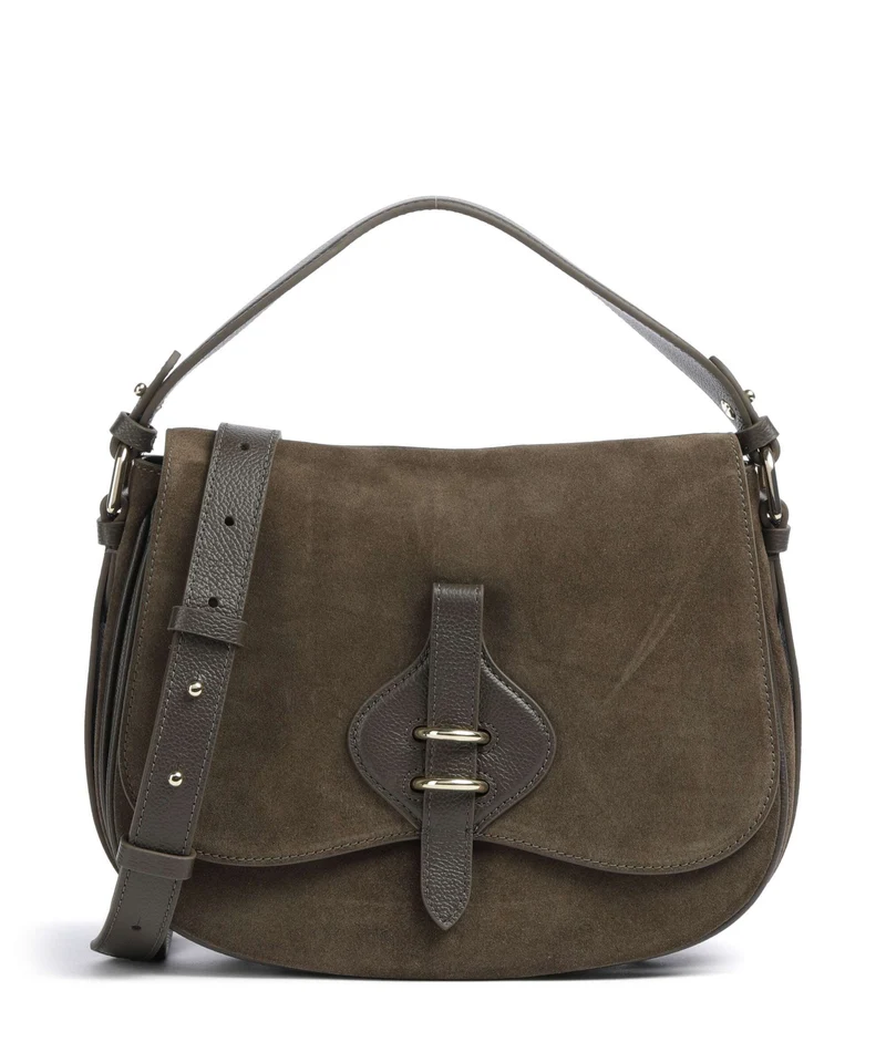 Coccinelle Mavery Suede Bolso de mano fango