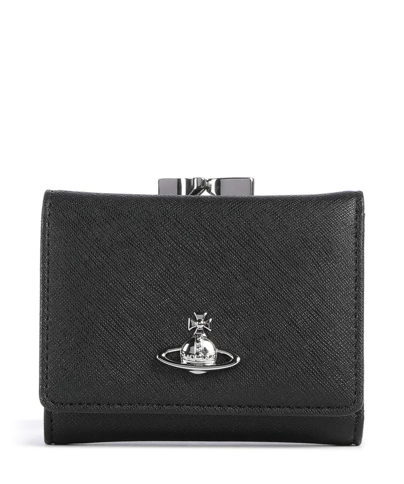 Vivienne Westwood Frame Saffiano Plain Small Monedero black