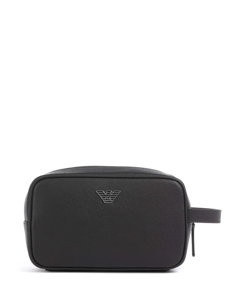 Emporio Armani Saffiano Animation Neceser ebony