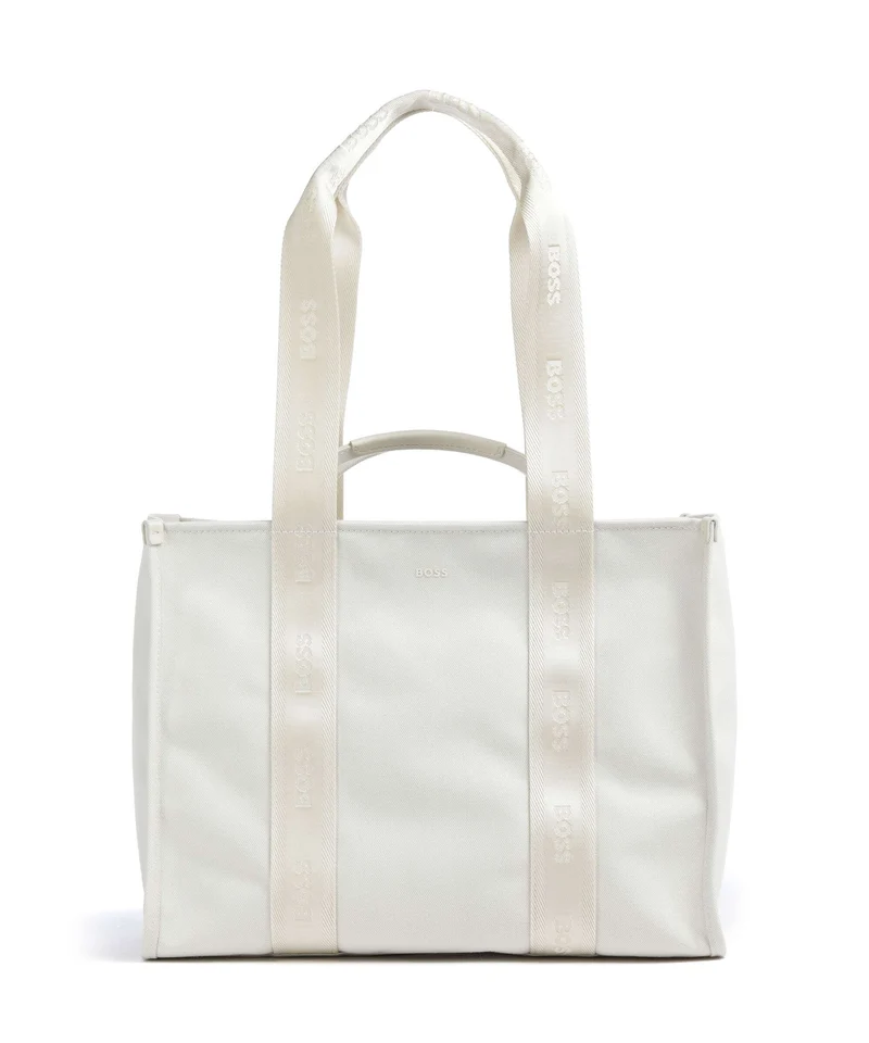 BOSS Sandy Bolsa shopping open white