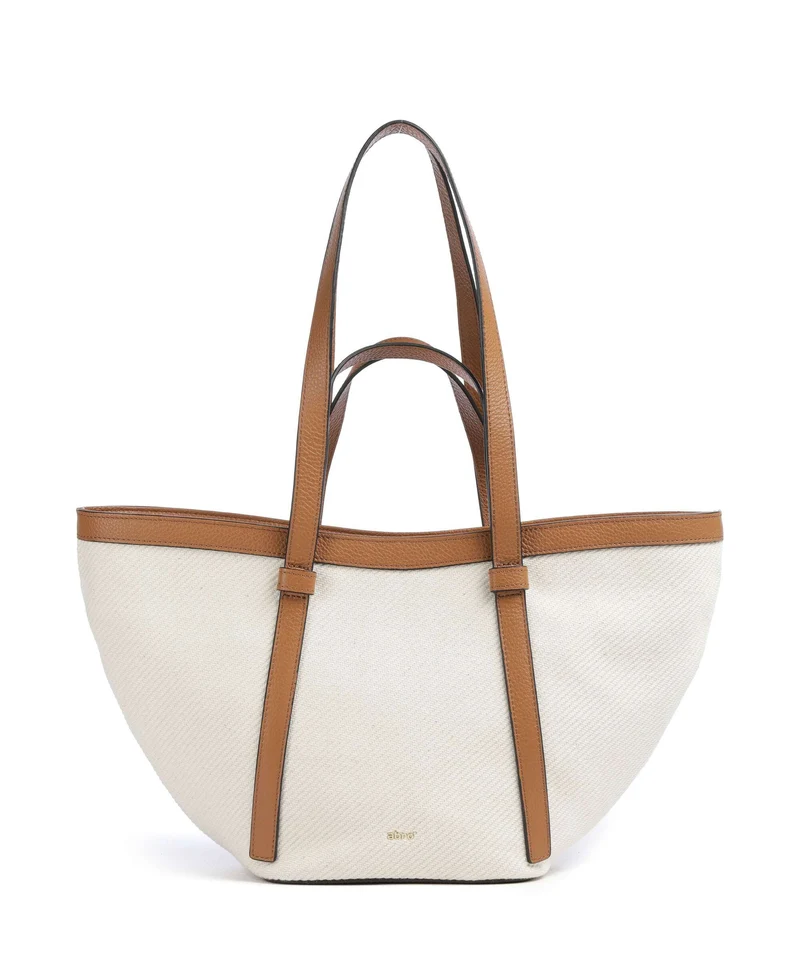 Abro Super Drill Cosmo Medium Bolsa shopping ivory/cuoio