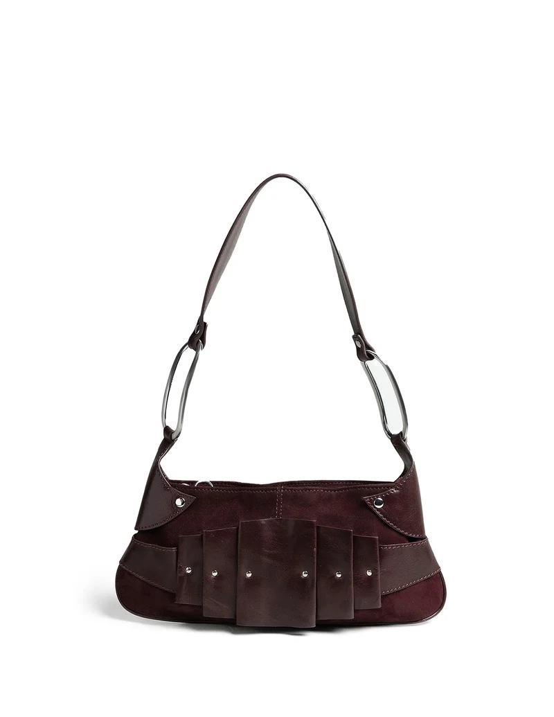BOLSO PLEATS GRANATE
