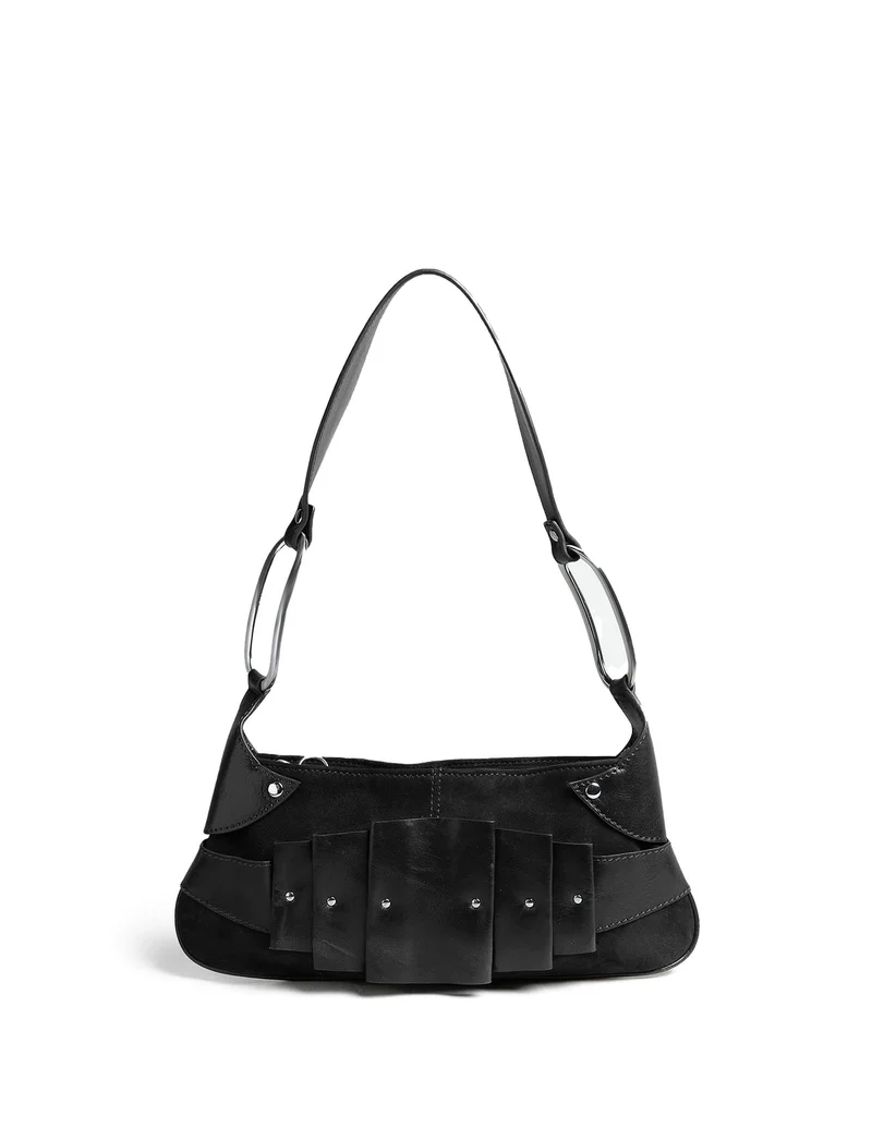 BOLSO PLEATS NEGRO