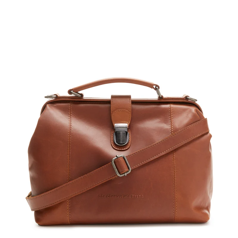 The Chesterfield Brand Shaun Cognac Leather Handbag C48.111831