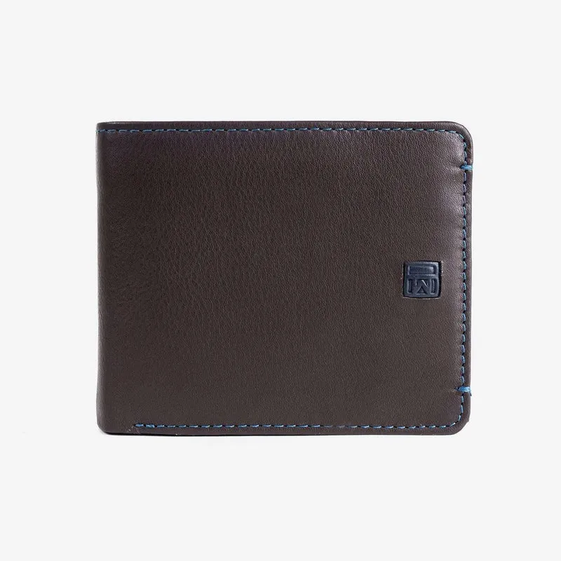 Billetero americano de Piel con monedero Matties New Nappa Café