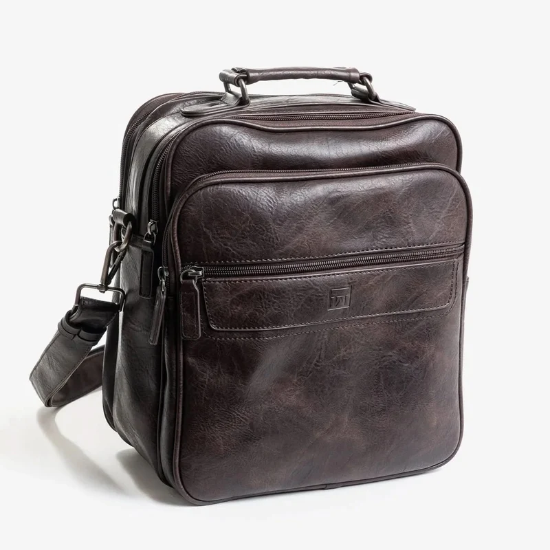 Bolso Bandolera Grande para Hombre Matties color Café