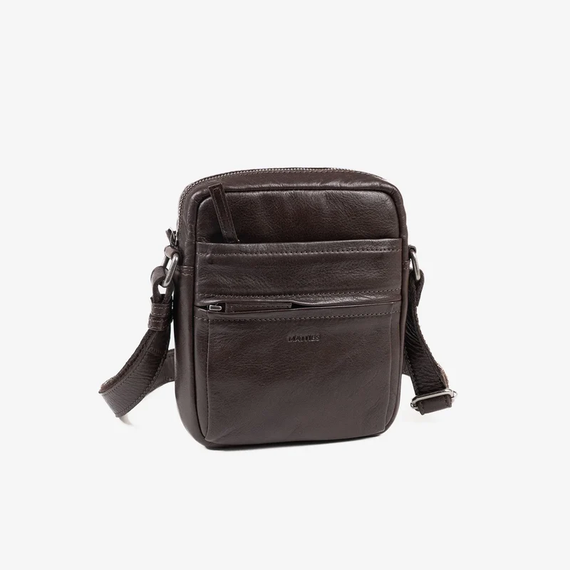 Bolso Hombre piel (18x20 cm) Matties Cow Silky Marrón