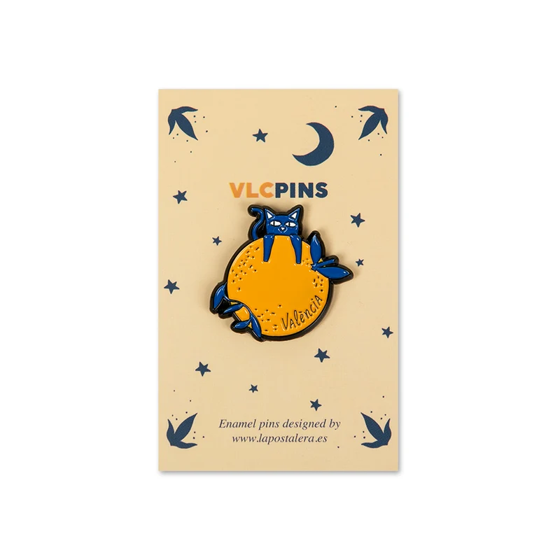Pin 'Gato con naranja'