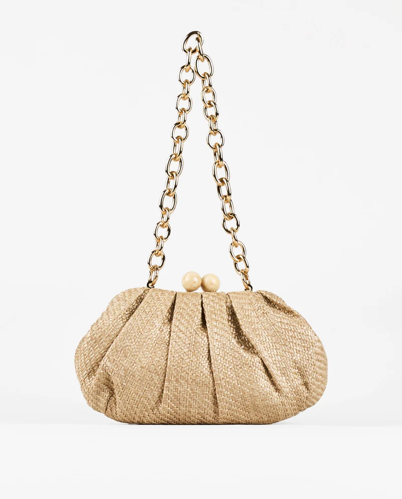 BOLSO MANO RAFIA CADENA
