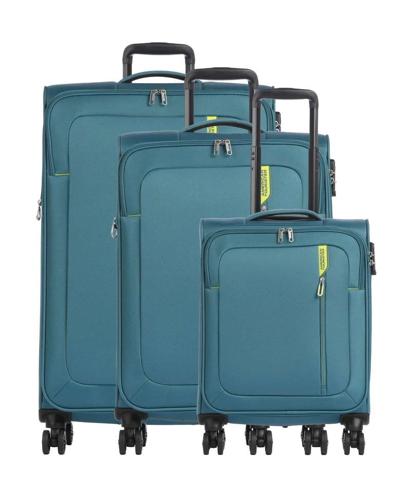 American Tourister Nitestream Juego de maletas (4 ruedas) teal/lime
