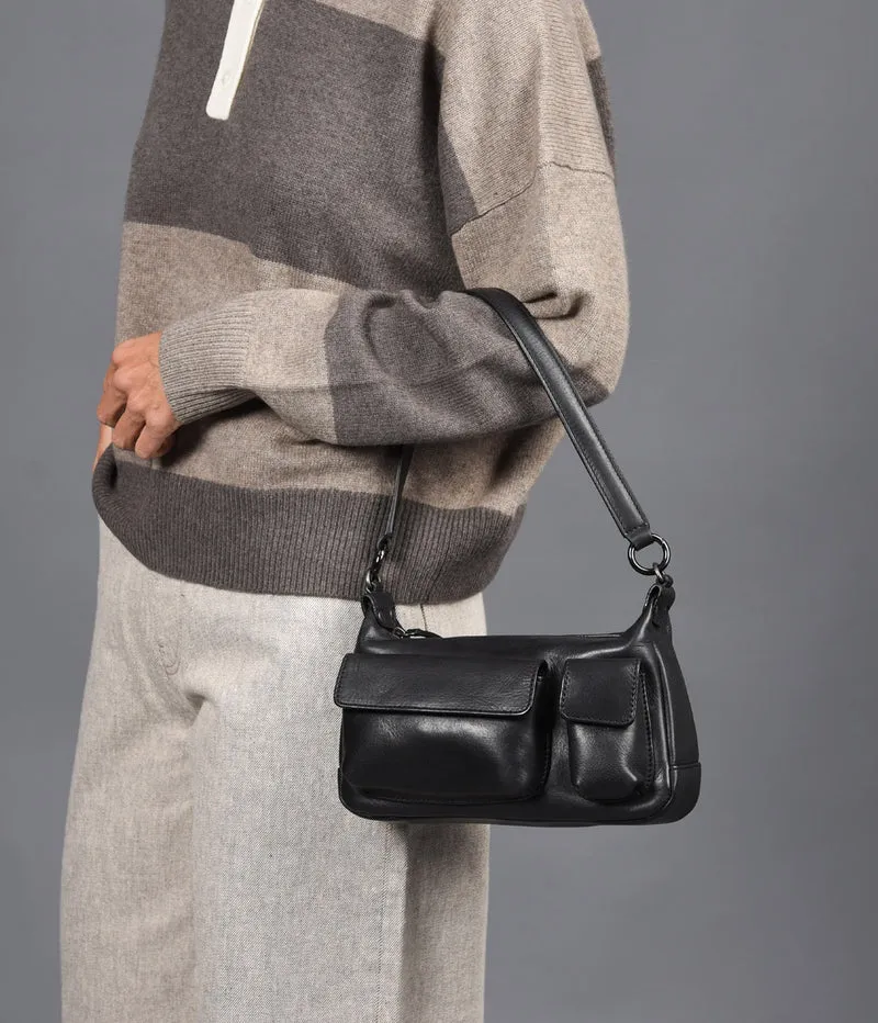 Bolso de hombro de piel THB Pocket