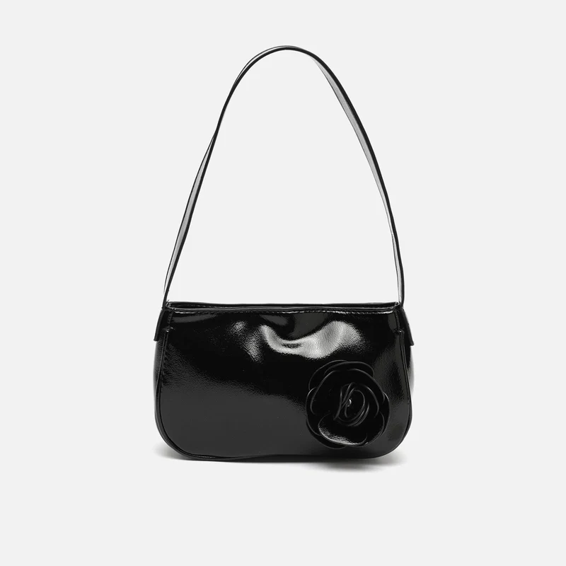 Zolu bolso de hombro de fiesta pequeño con detalle flor ED.