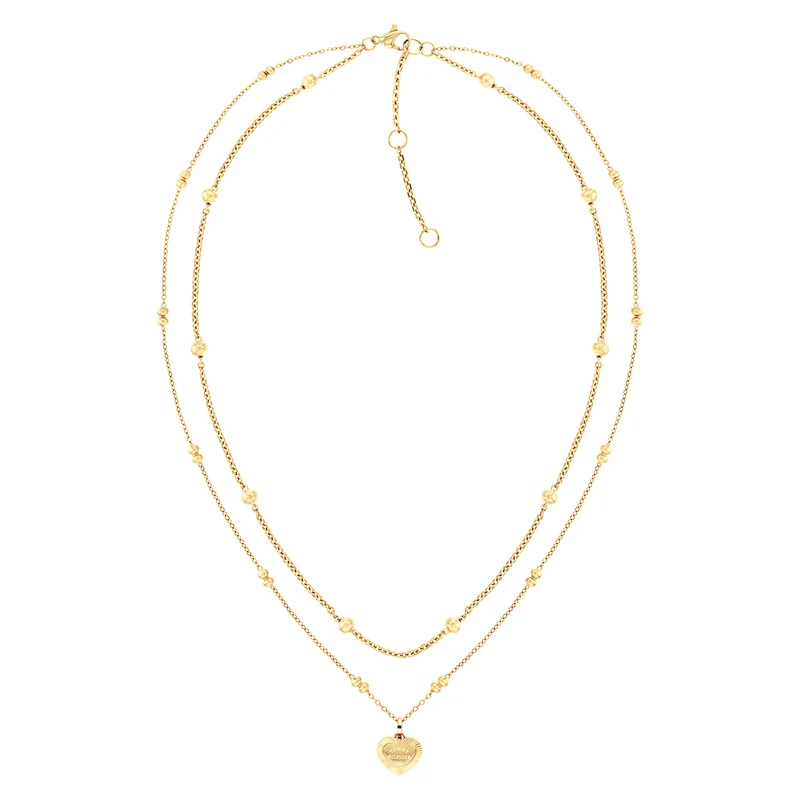 Tommy Hilfiger Roestvrij Staal Goudkleurige Dames Ketting TJ2781010