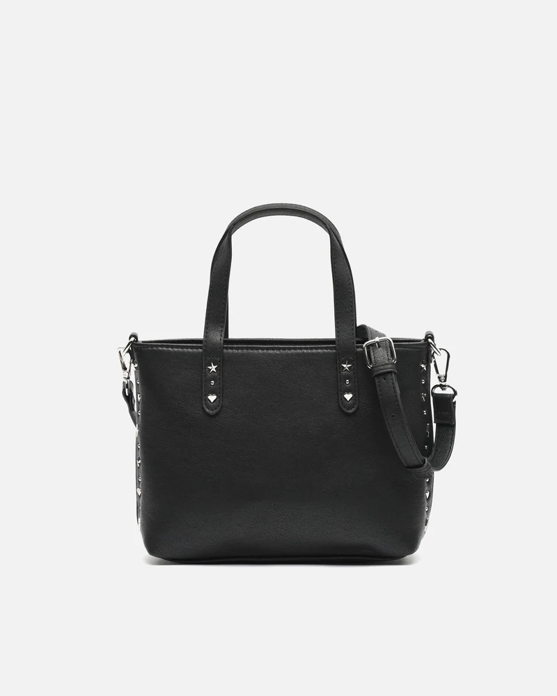 Macota bolso tote pequeño con asa bandolera y detalles metálicos