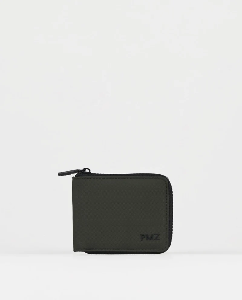 CARTERA VERDE CON CREMALLERA
