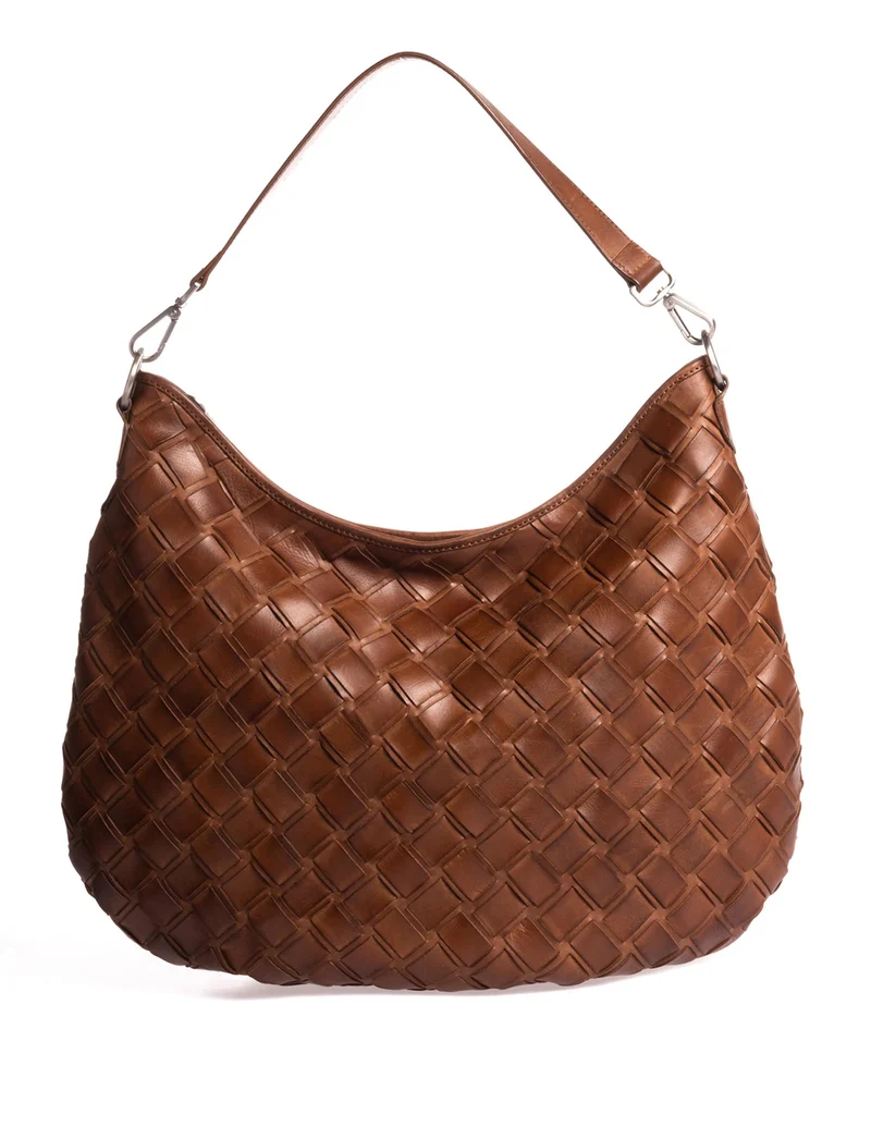 BOLSO GRANDE TRENZADO BROWN