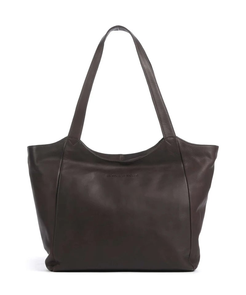 The Chesterfield Brand Wax Pull Up Cow Mireya Bolsa shopping brown