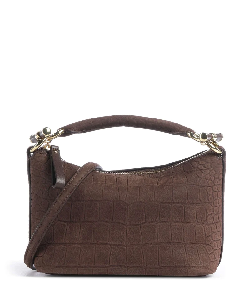 Lauren Ralph Lauren Blaike Mini Bandolera chestnut brown