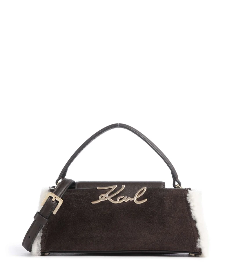 Karl Lagerfeld K/Signature Mini Bandolera tobacco