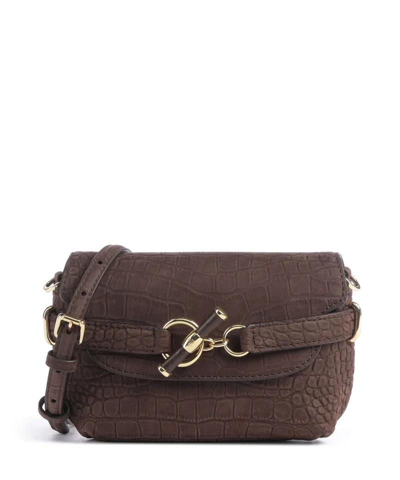 Lauren Ralph Lauren Blaike Small Bandolera chestnut brown