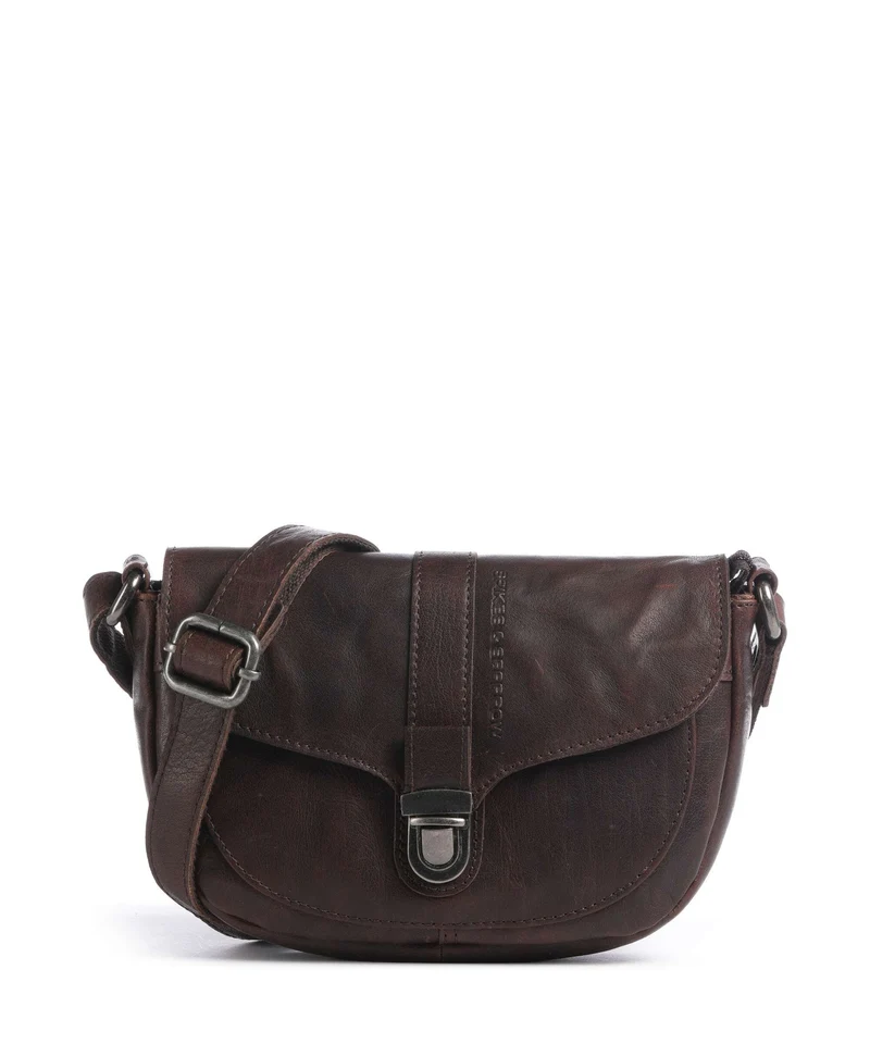 Spikes & Sparrow Bronco Iris Bandolera dark brown