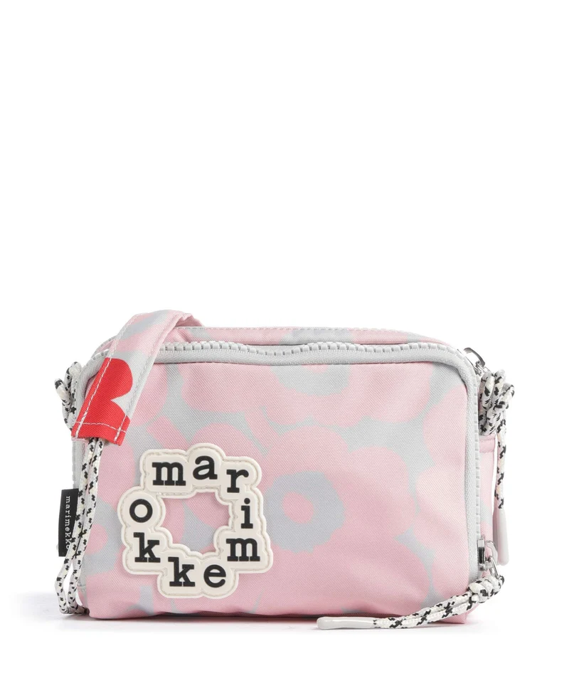 Marimekko Iloisa Unikko Kioski Mini Bandolera light pink/grey/red