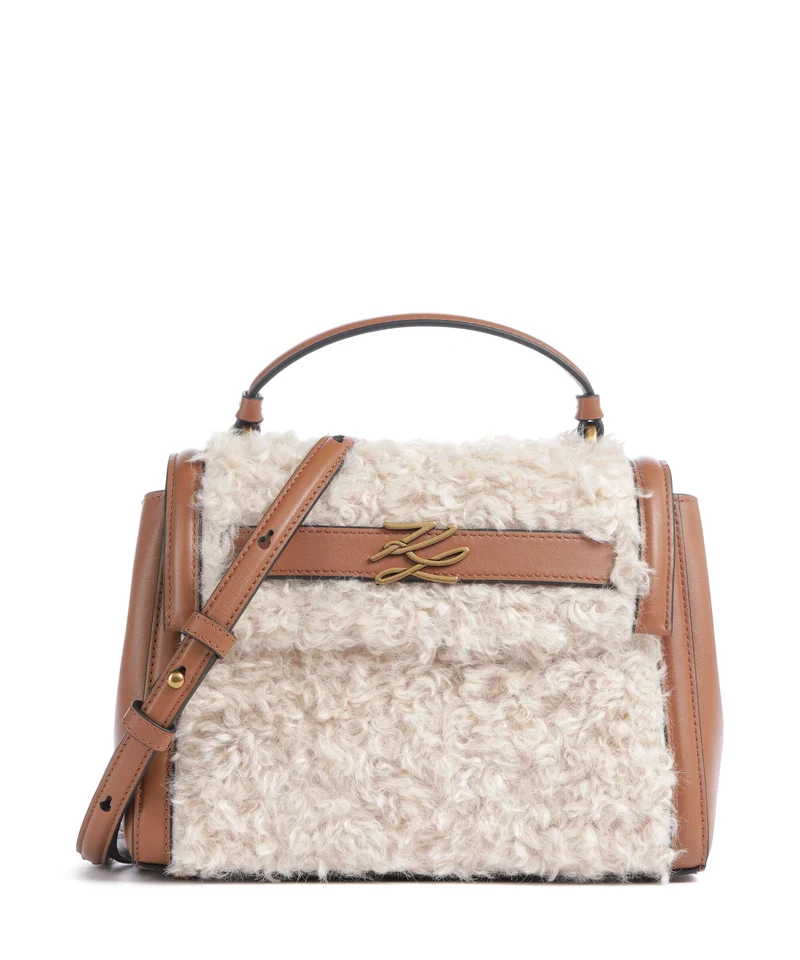 Karl Lagerfeld K/Autograph Small Bolso de mano natural tan