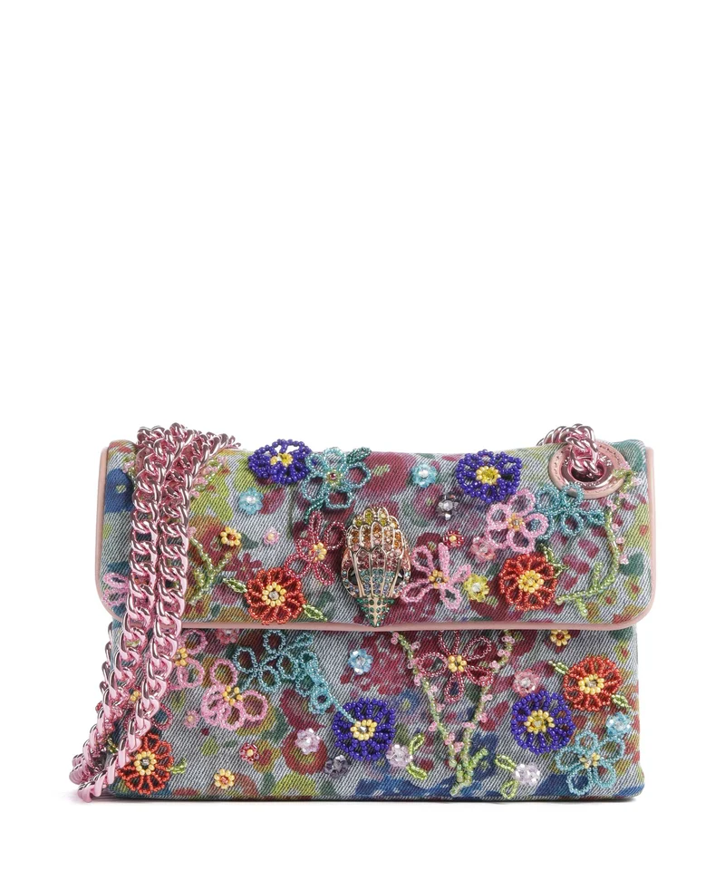 Kurt Geiger Kensington Mini Flower Bolso de hombro blue