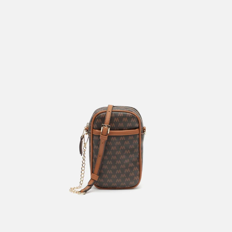 Monograms bolso bandolera mini para móvil con estampado monogram ED.