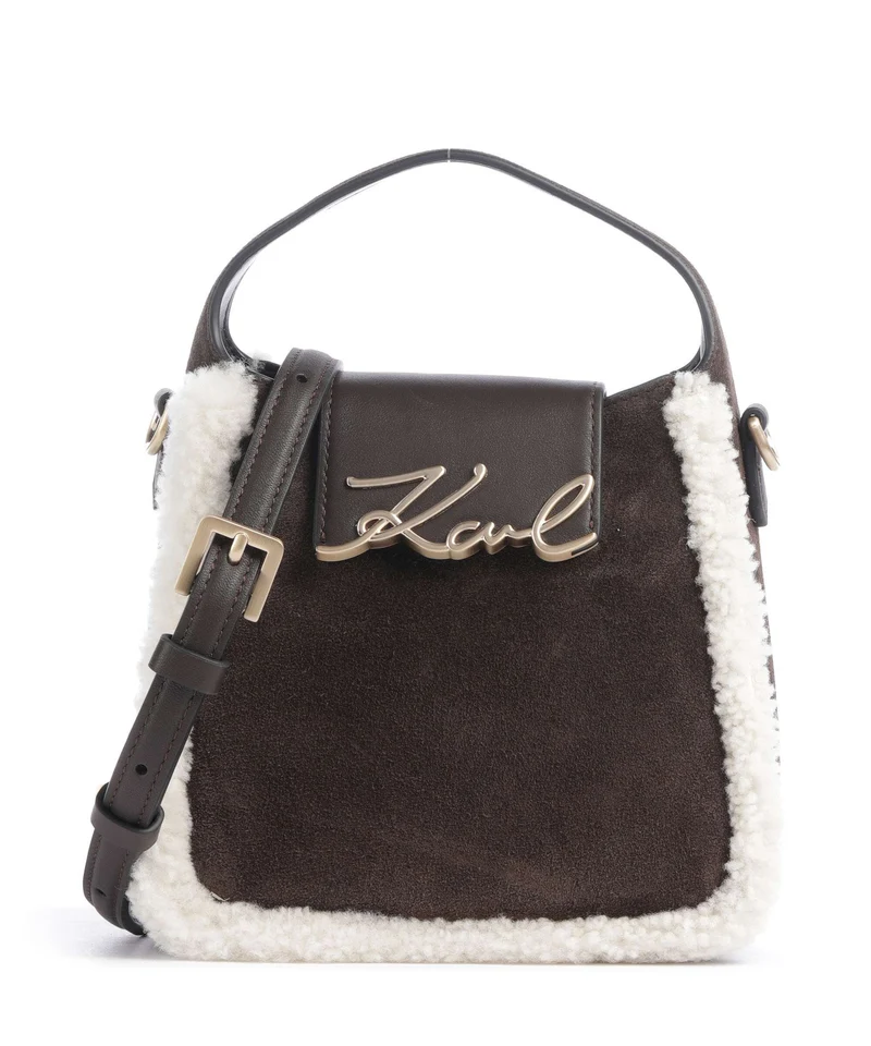 Karl Lagerfeld K/Signature Small Bandolera tobacco