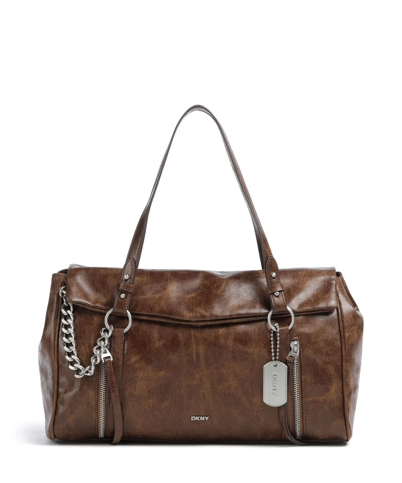 DKNY Skye Medium Bolso de hombro walnut