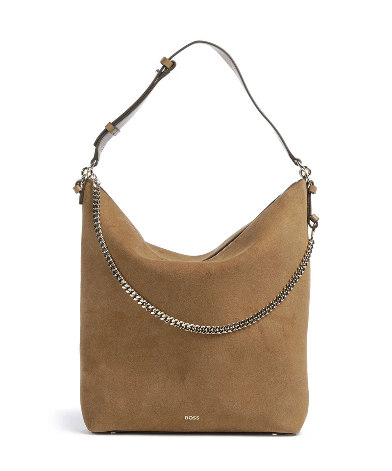 BOSS Yelena Bolso de hobo medium beige