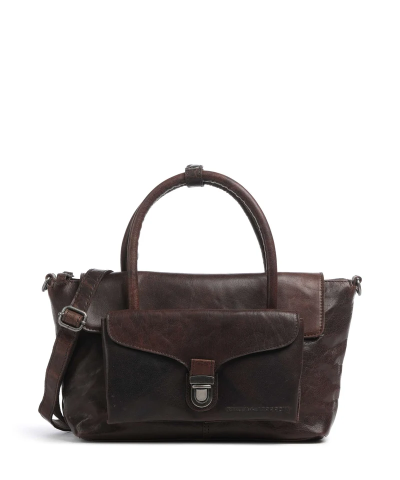 Spikes & Sparrow Bronco Hailey Bolso de mano dark brown