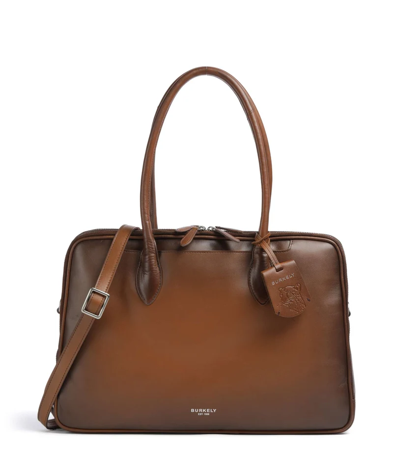 Burkely Ledger Bolsa shopping cognac