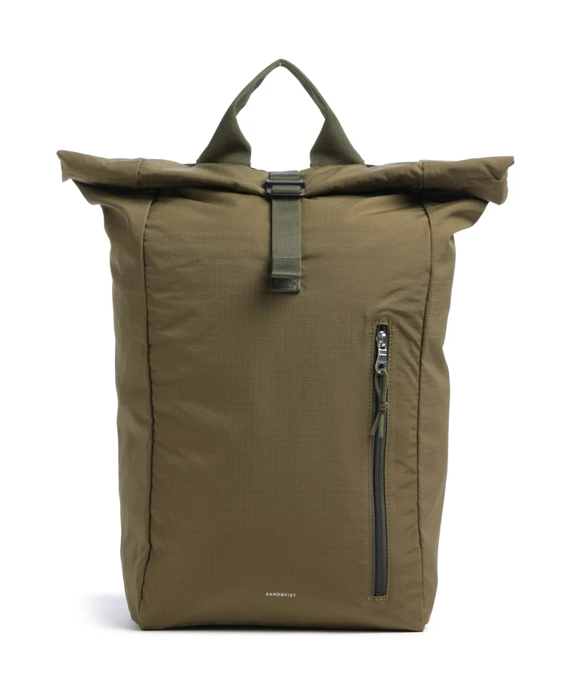 Sandqvist Grid Mochila roll-top olive