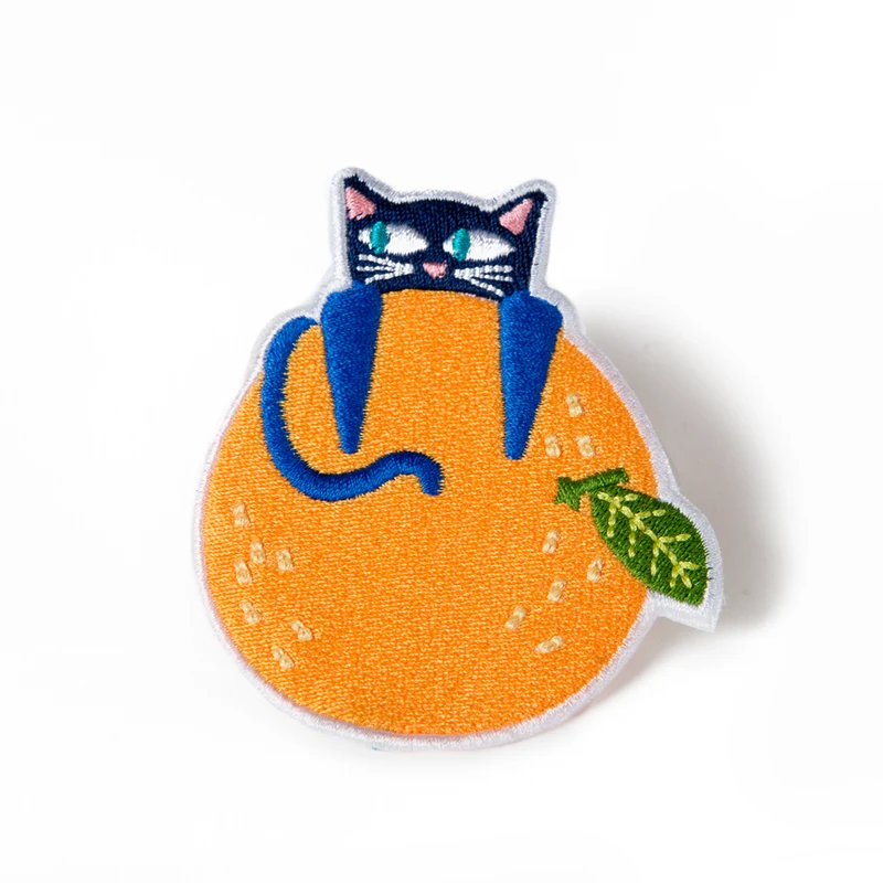 Parche 'Gato con naranja'