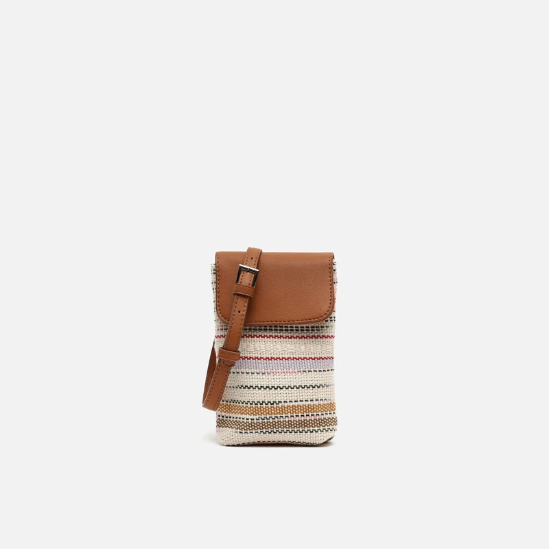 Micus bolso bandolera mini para móvil con estampado jacquard