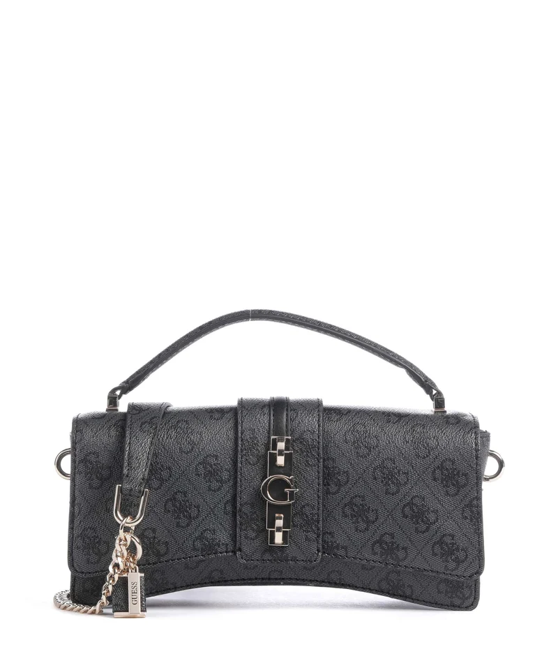 Guess Yvonne Logo Mini Bolso de mano coal logo