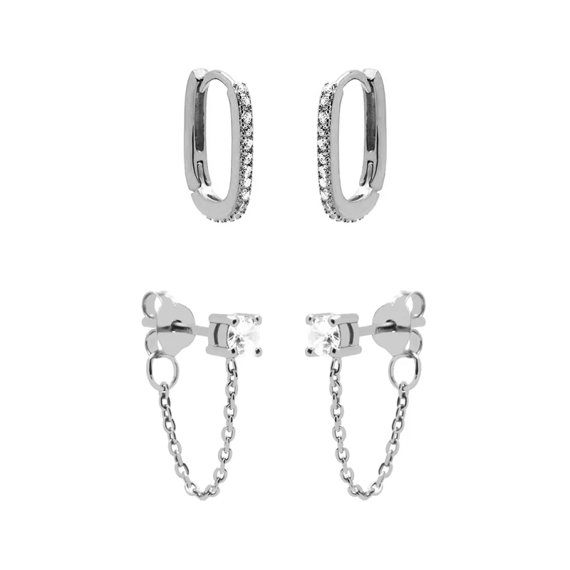 Karma 925 Sterling Silver Sun Kissed Earparty EPV22S