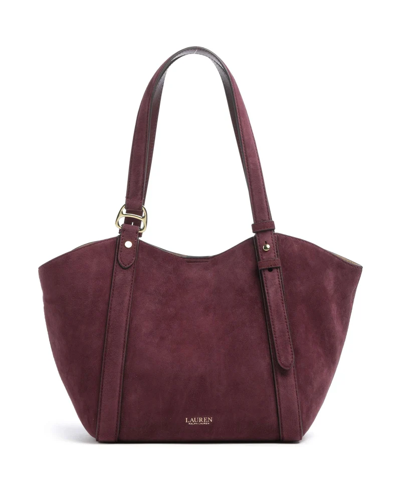 Lauren Ralph Lauren Tasha Small Bolsa shopping dark garnet