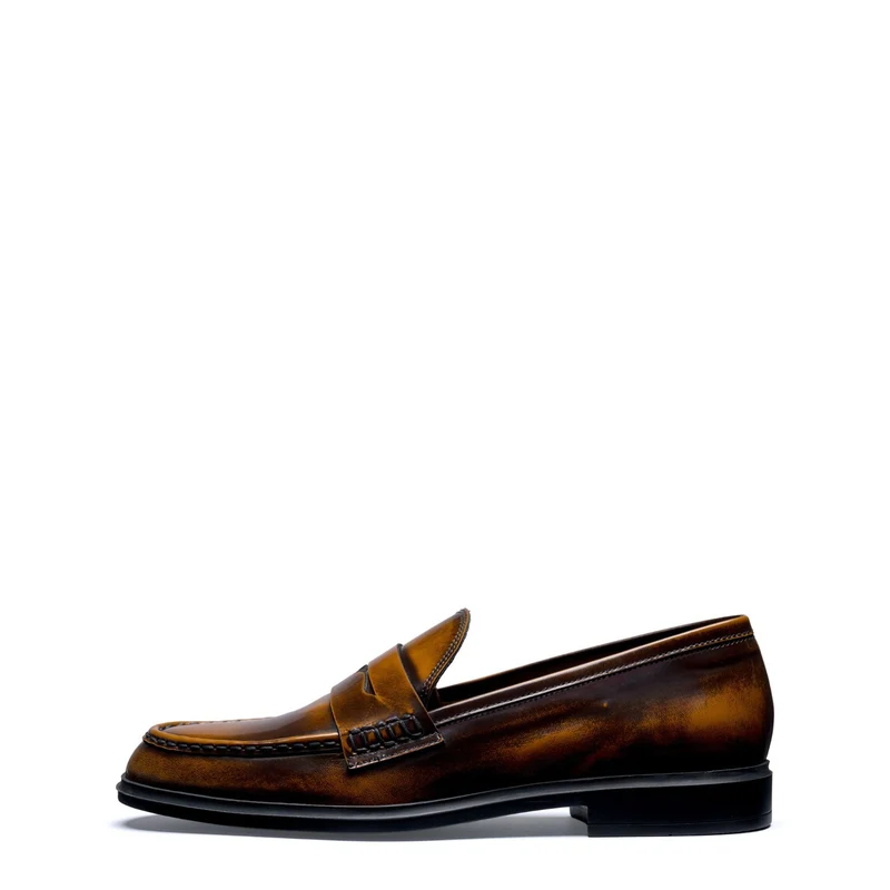 Isabel Bernard Vendôme Blandine cognac loafers van spazzolato leer IB51015-636-35