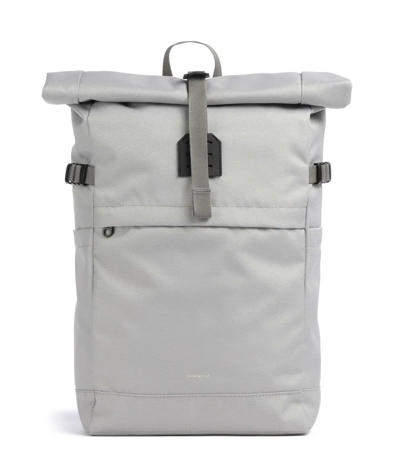 Sandqvist Icon M Mochila roll-top light grey